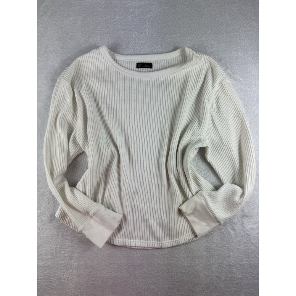Gap Women's‎ Large Waffle Textured Layering Top Minimalist Capsule Wardrobe